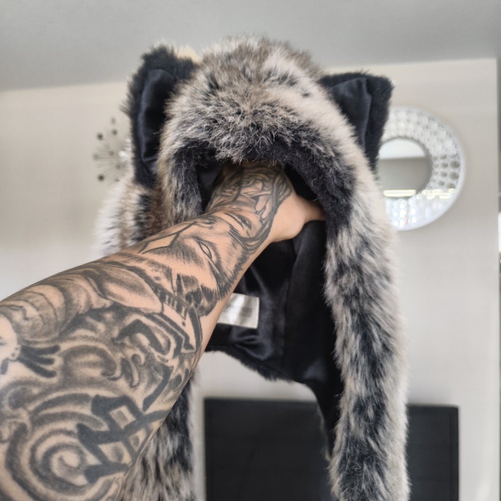 Faux Fur Animal Hood